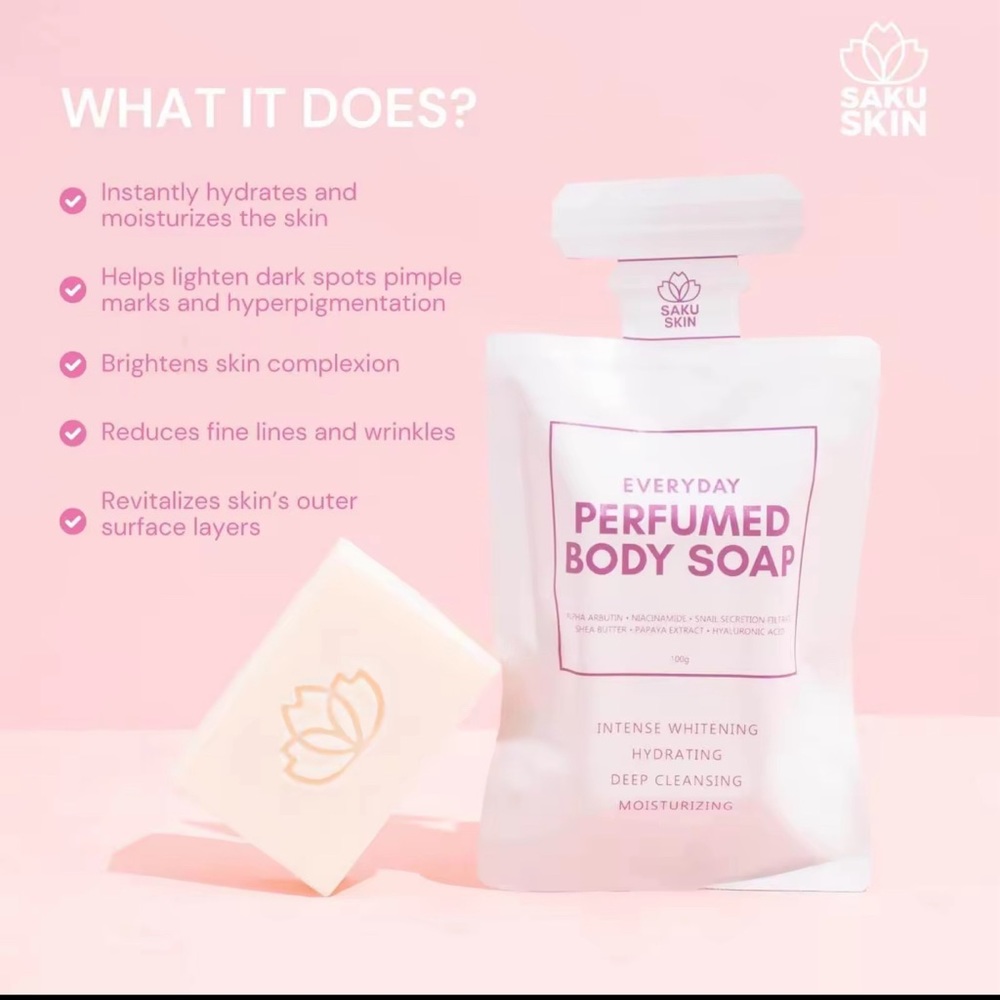 Saku Skin Everyday Perfumed Body Soap.